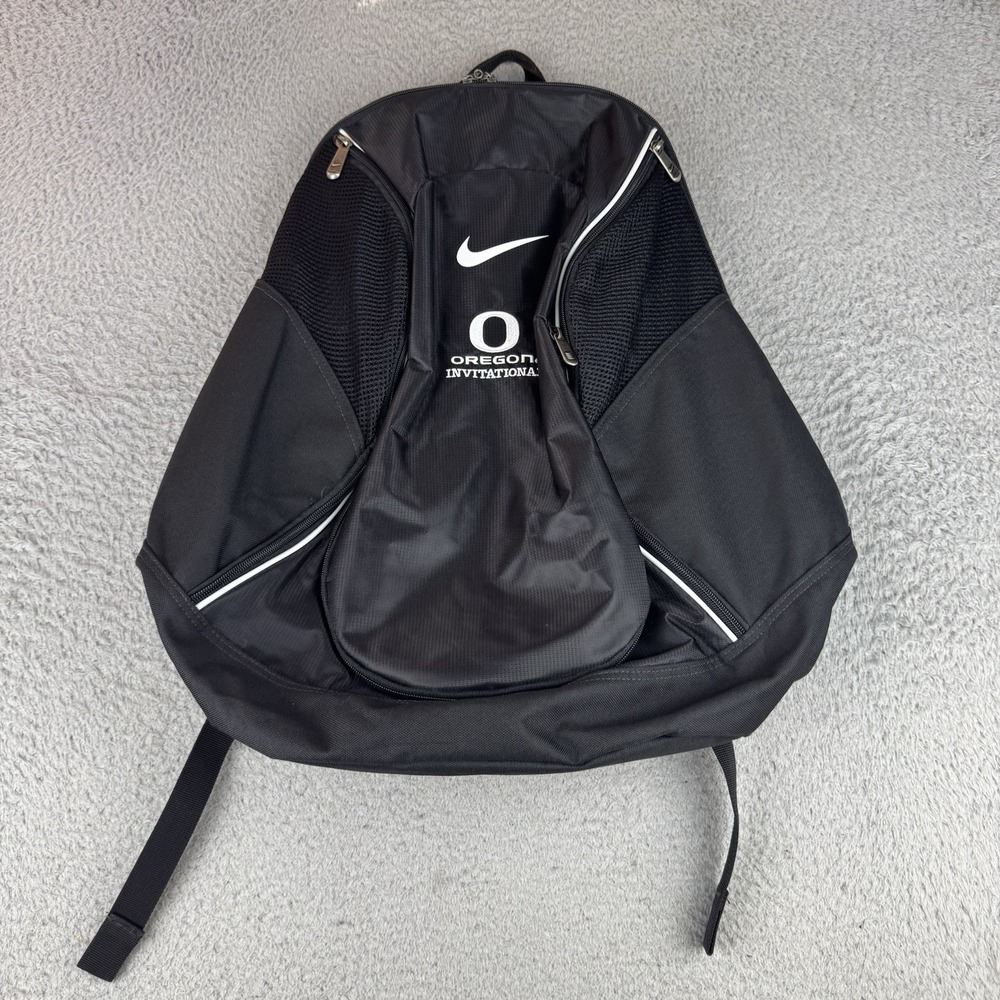 Nike Oregon Ducks Invitational Black Backpack Track And Field EUC